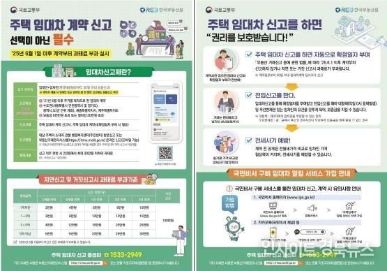 주택 임대차 계약 신고 홍보 안내문